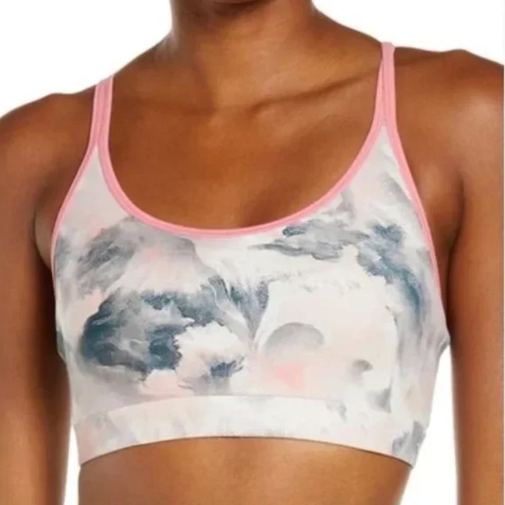 FOURLAPS Style 2008 Vitality Sports Bra Pink Clouds‎ NWT Size Small Recycled